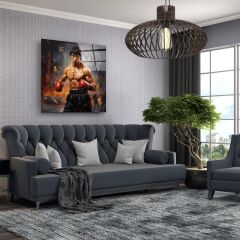 Rocky Cam Tablo Özel Tasarım Ofis, Mutfak Çocuk Odası, Salon Dekorasyon