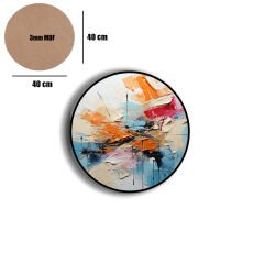 Amarikan Servis, Mdf Supla Takımı 6 Adet (6'lı Takım ), 6'lı Bardak Altlığı Hedliyeli 45