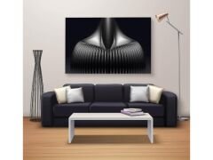 Dekoratif Baskı Özel Tasarım Dikdödrtgen Kanvas Tablo 1999