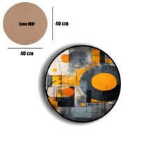 Amarikan Servis, Mdf Supla Takımı 6 Adet (6'lı Takım ), 6'lı Bardak Altlığı Hedliyeli 47