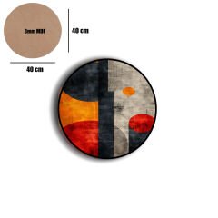 Amarikan Servis, Mdf Supla Takımı 6 Adet (6'lı Takım ), 6'lı Bardak Altlığı Hedliyeli 49