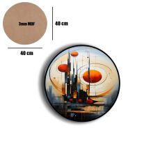 Amarikan Servis, Mdf Supla Takımı 6 Adet (6'lı Takım ), 6'lı Bardak Altlığı Hedliyeli 52