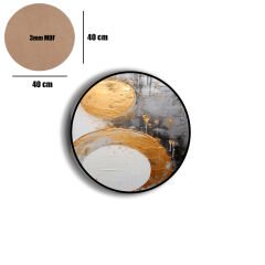 Amarikan Servis, Mdf Supla Takımı 6 Adet (6'lı Takım ), 6'lı Bardak Altlığı Hedliyeli 54