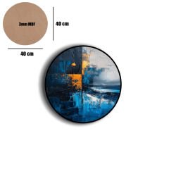 Amarikan Servis, Mdf Supla Takımı 6 Adet (6'lı Takım ), 6'lı Bardak Altlığı Hedliyeli 58
