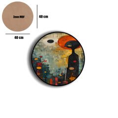Amarikan Servis, Mdf Supla Takımı 6 Adet (6'lı Takım ), 6'lı Bardak Altlığı Hedliyeli 63