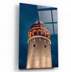 Galata Kulesi Cam Tablo Özel Tasarım Ofis, Mutfak Çocuk Odası, Salon Dekorasyon