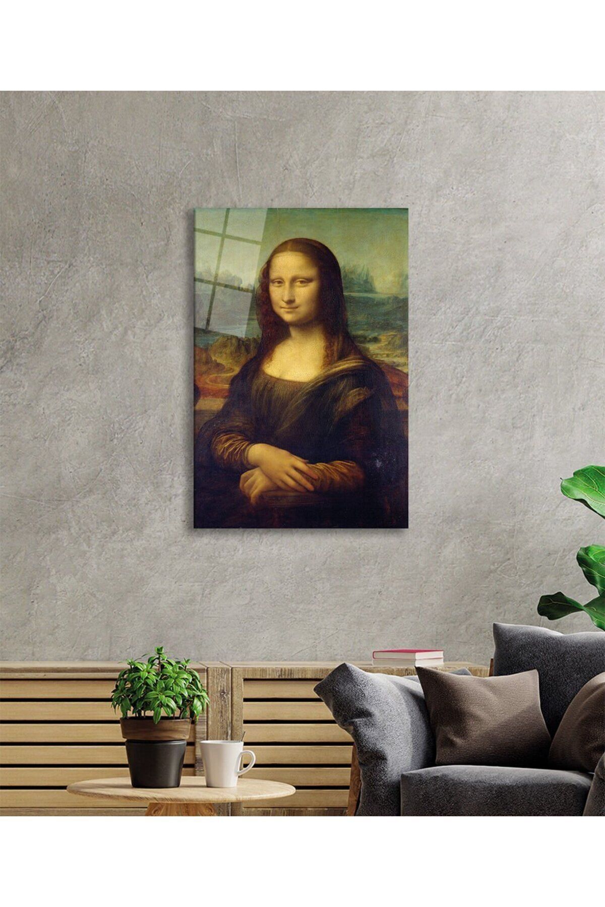 Mona Lisa Portresi Sanat , Ev Ve Ofis Duvar Dekoru, Temperli 4 Mm