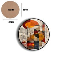 Amarikan Servis, Mdf Supla Takımı 6 Adet (6'lı Takım ), 6'lı Bardak Altlığı Hedliyeli 73
