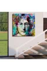 John Lennon Sokak Sanatı Kanvas Tablo Street Art-5890