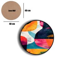 Amarikan Servis, Mdf Supla Takımı 6 Adet (6'lı Takım ), 6'lı Bardak Altlığı Hedliyeli 74