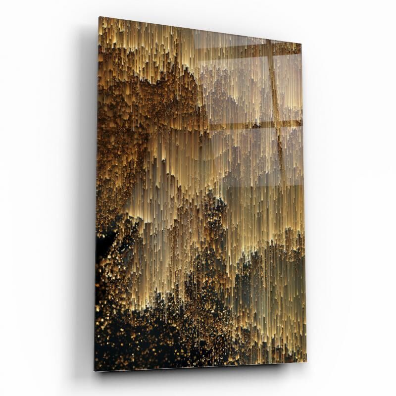 Soyut Işıklar Cam Tablo Özel Tasarım Ofis, Mutfak Çocuk Odası, Salon Dekorasyon