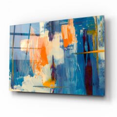 Soyut Desen Cam Tablo Özel Tasarım Ofis, Mutfak Çocuk Odası, Salon Dekorasyon