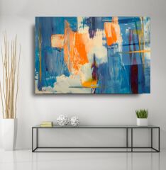 Soyut Desen Cam Tablo Özel Tasarım Ofis, Mutfak Çocuk Odası, Salon Dekorasyon