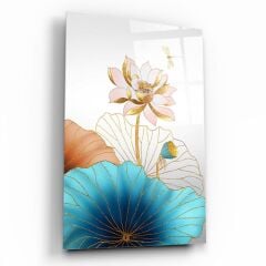 Çiçek Cam Tablo Özel Tasarım Ofis, Mutfak Çocuk Odası, Salon Dekorasyon