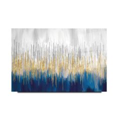 Soyut Mavi Cam Tablo Özel Tasarım Ofis, Mutfak Çocuk Odası, Salon Dekorasyon