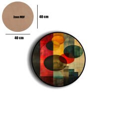 Amarikan Servis, Mdf Supla Takımı 6 Adet (6'lı Takım ), 6'lı Bardak Altlığı Hedliyeli 83