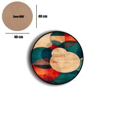 Amarikan Servis, Mdf Supla Takımı 6 Adet (6'lı Takım ), 6'lı Bardak Altlığı Hedliyeli 84
