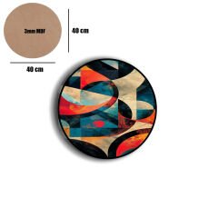 Amarikan Servis, Mdf Supla Takımı 6 Adet (6'lı Takım ), 6'lı Bardak Altlığı Hedliyeli 85