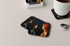 Dekoratif Bardak Altlığı Neon Desen 153