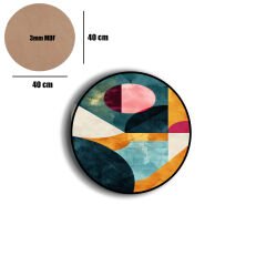 Amarikan Servis, Mdf Supla Takımı 6 Adet (6'lı Takım ), 6'lı Bardak Altlığı Hedliyeli 87
