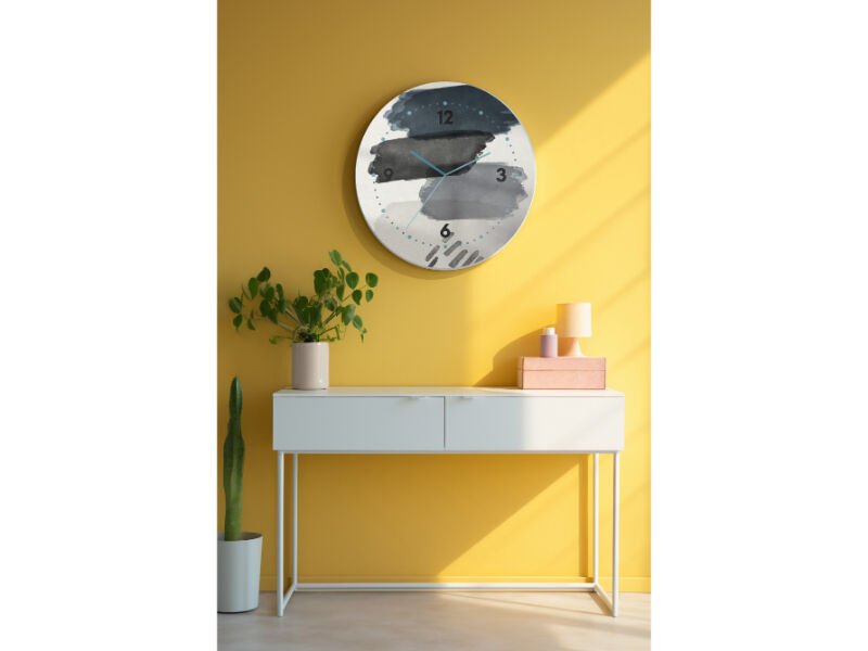 Dekoratif Cam Duvar Saati-1021