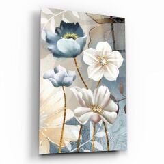 Çiçek Cam Tablo Özel Tasarım Ofis, Mutfak Çocuk Odası, Salon Dekorasyon