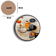 Amarikan Servis, Mdf Supla Takımı 6 Adet (6'lı Takım ), 6'lı Bardak Altlığı Hedliyeli 91