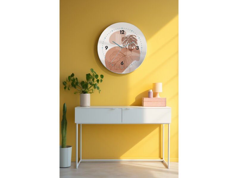 Dekoratif Cam Duvar Saati-1033