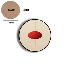 Amarikan Servis, Mdf Supla Takımı 6 Adet (6'lı Takım ), 6'lı Bardak Altlığı Hedliyeli 92