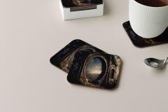 Dekoratif Bardak Altlığı Neon Desen 159