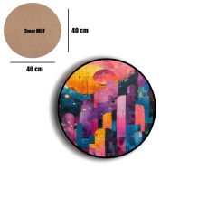 Amarikan Servis, Mdf Supla Takımı 6 Adet (6'lı Takım ), 6'lı Bardak Altlığı Hedliyeli 93