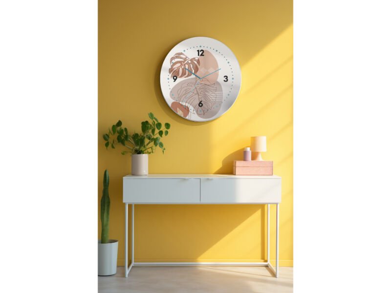 Dekoratif Cam Duvar Saati-1039