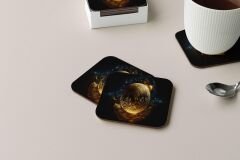 Dekoratif Bardak Altlığı Neon Desen 162