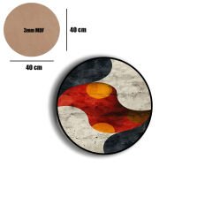 Amarikan Servis, Mdf Supla Takımı 6 Adet (6'lı Takım ), 6'lı Bardak Altlığı Hedliyeli 100