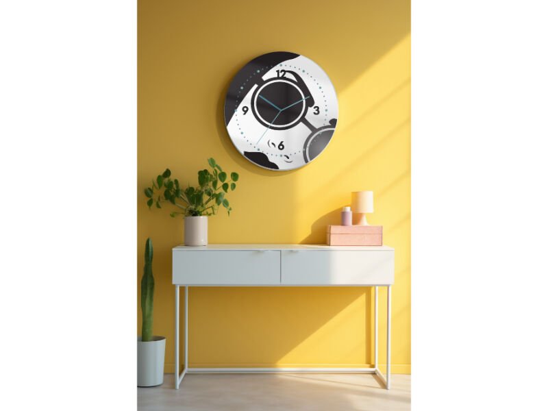 Dekoratif Cam Duvar Saati-1072