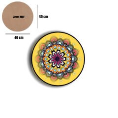 Amarikan Servis, Mdf Supla Takımı 6 Adet (6'lı Takım ), 6'lı Bardak Altlığı Hedliyeli 111