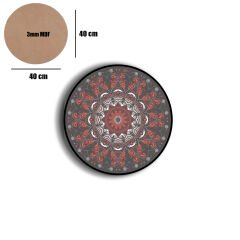 Amarikan Servis, Mdf Supla Takımı 6 Adet (6'lı Takım ), 6'lı Bardak Altlığı Hedliyeli 112