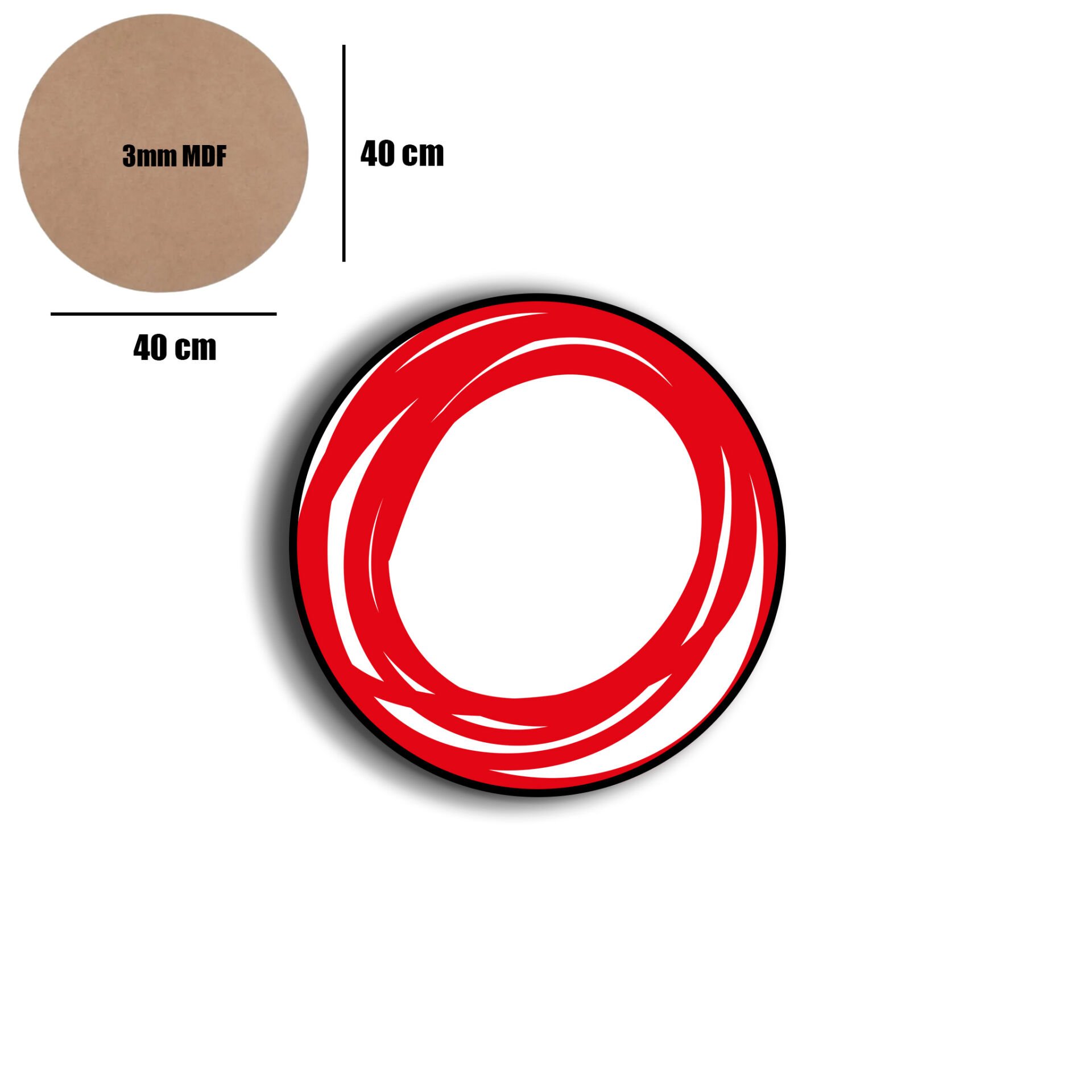 Amarikan Servis, Mdf Supla Takımı 6 Adet (6'lı Takım ), 6'lı Bardak Altlığı Hedliyeli 116