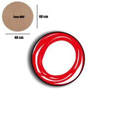 Amarikan Servis, Mdf Supla Takımı 6 Adet (6'lı Takım ), 6'lı Bardak Altlığı Hedliyeli 116