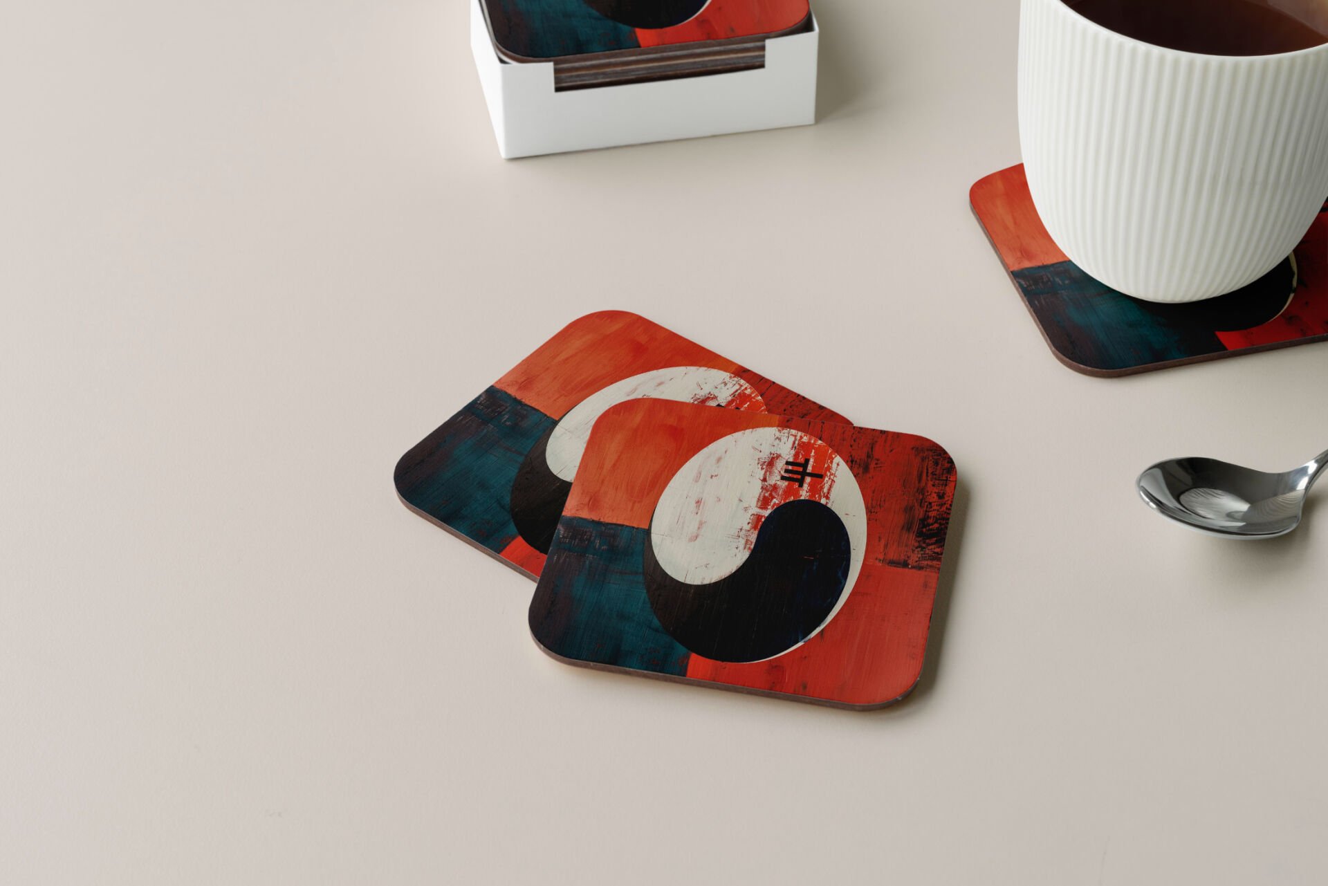 Dekoratif Bardak Altlığı Circle Design 417