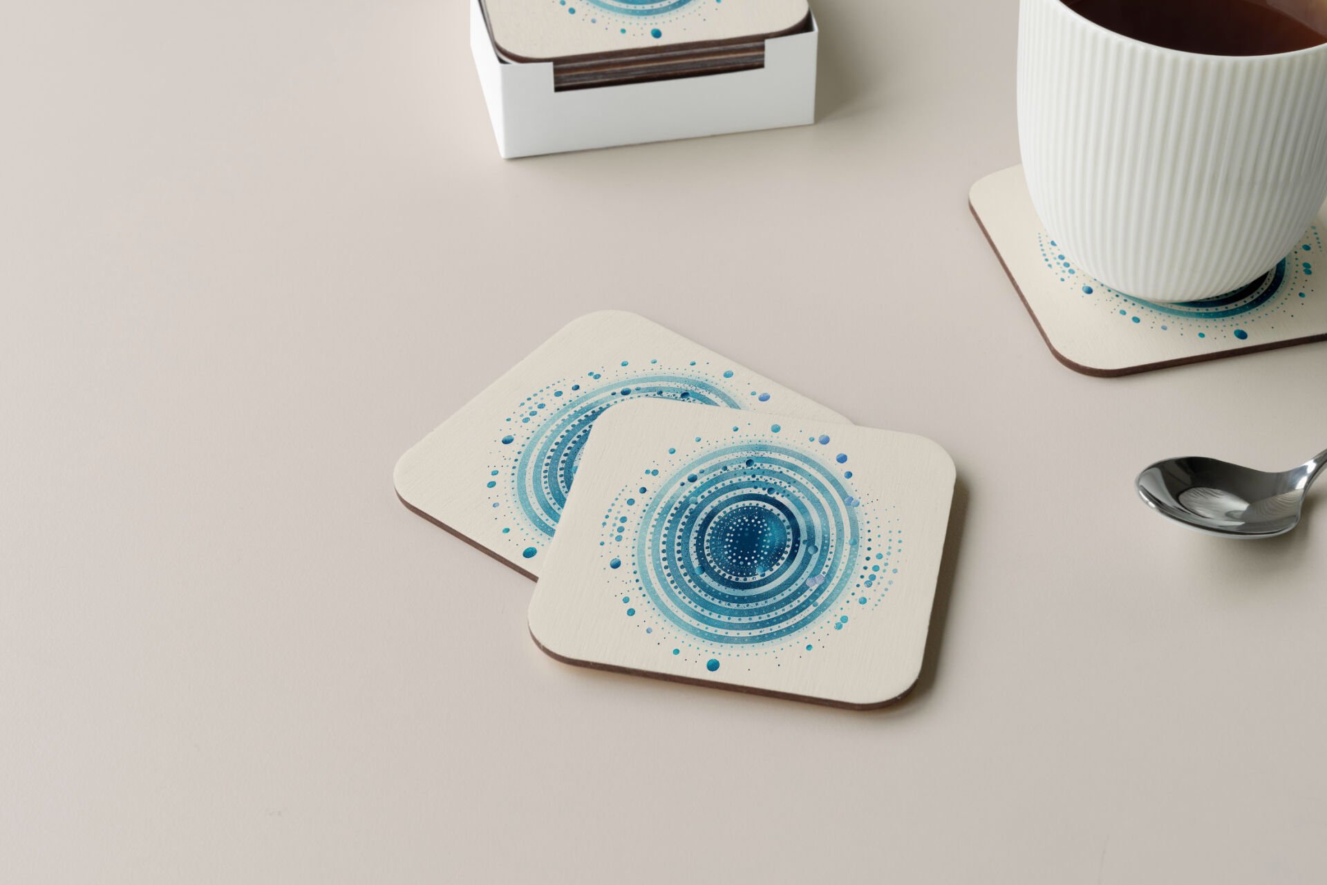 Dekoratif Bardak Altlığı Circle Design 419