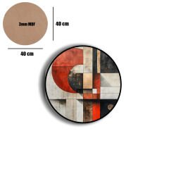 Amarikan Servis, Mdf Supla Takımı 6 Adet (6'lı Takım ), 6'lı Bardak Altlığı Hedliyeli 121