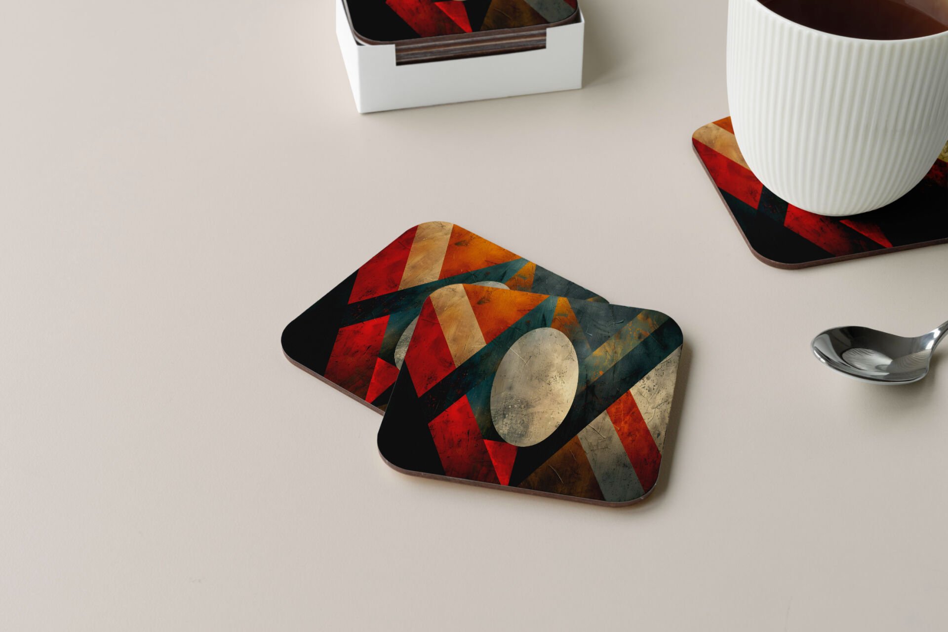 Dekoratif Bardak Altlığı Circle Design 423