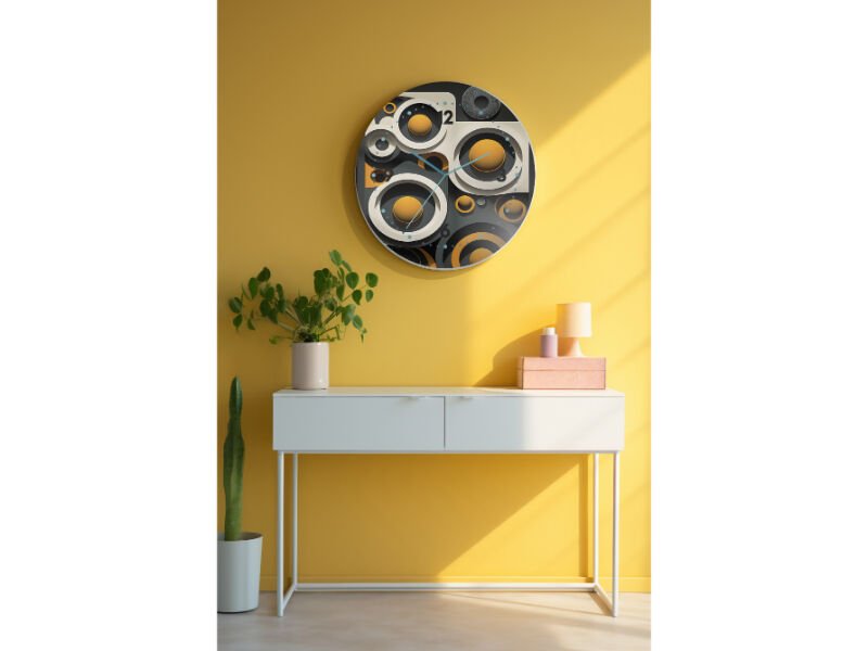 Dekoratif Cam Duvar Saati-1123