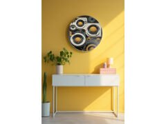 Dekoratif Cam Duvar Saati-1123