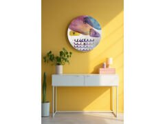Dekoratif Cam Duvar Saati-1126