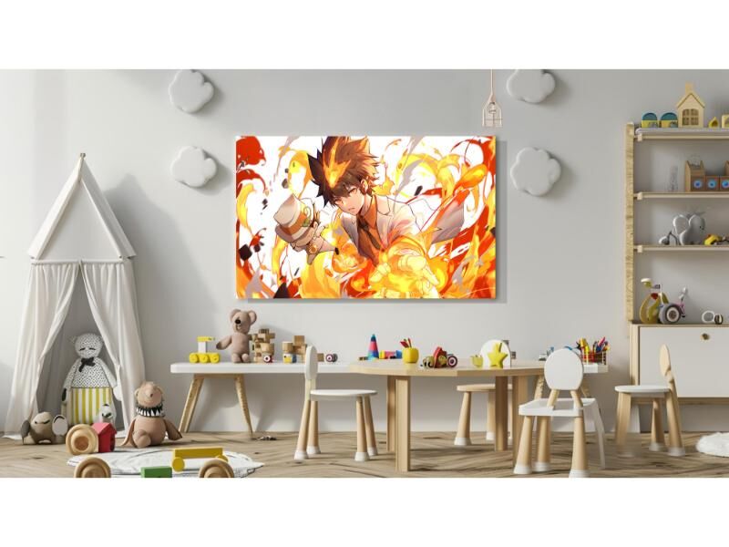 Dekoratif Baskı Anime Kanvas Tablıo 4
