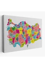 Türkiye Haritası Kanvas Tablo-1023