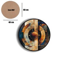 Amarikan Servis, Mdf Supla Takımı 6 Adet (6'lı Takım ), 6'lı Bardak Altlığı Hedliyeli 132