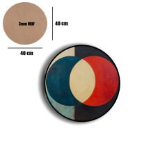 Amarikan Servis, Mdf Supla Takımı 6 Adet (6'lı Takım ), 6'lı Bardak Altlığı Hedliyeli 135
